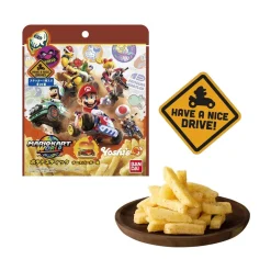 Bandai Mario Kart World Potato Sticks With Stickers- Cheese Burger Flavor