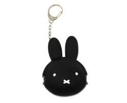 Miffy Black Silicone Pouch Keychain