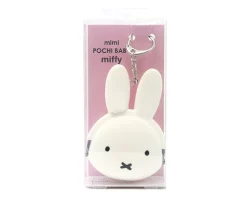 Miffy White Silicone Pouch Keychain