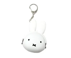Miffy White Silicone Pouch Keychain