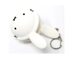 Miffy White Silicone Pouch Keychain