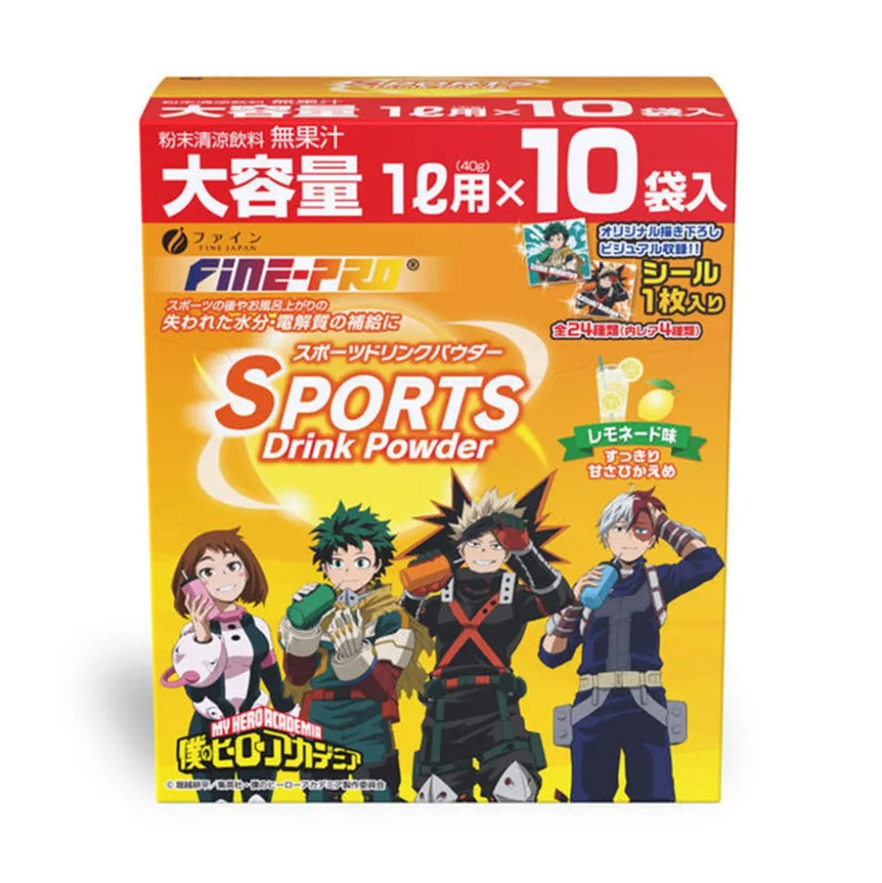 My Hero Academia Sports Drink Powder Lemonade Flavor