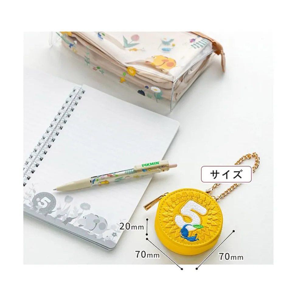 Nintendo Pikmin Round Mini Leather Pouch: Yellow