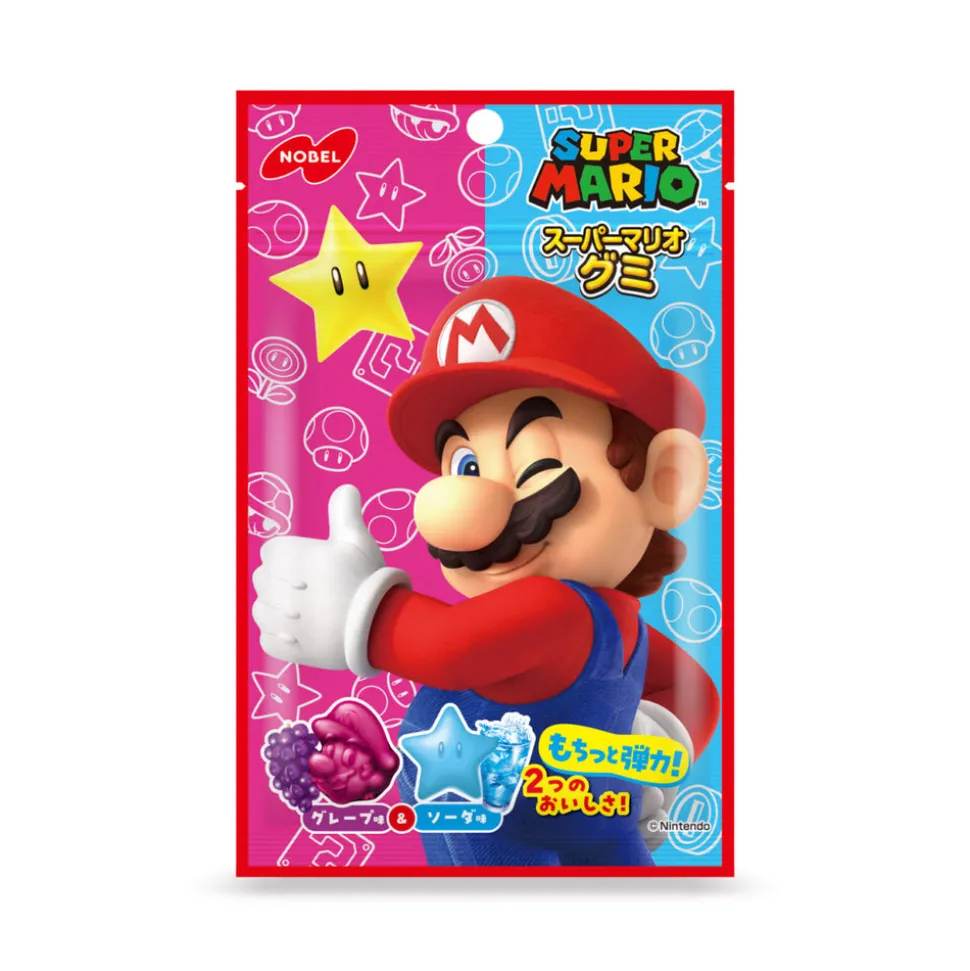 Super Mario Gummy Grape & Soda Flavor